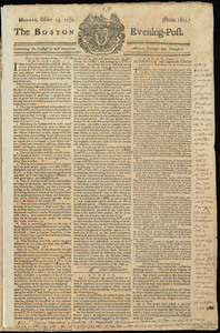 The Boston Evening-Post, 15 October 1770