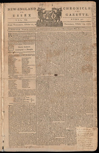 The New-England Chronicle: or, the Essex Gazette, 19 October 1775