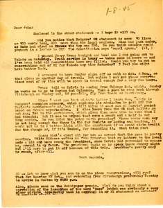 Letter from Charles L. Whipple to John Weilburg