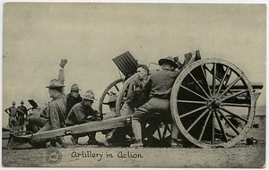 Artillery in action