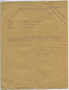 Letter from Lloyd E. Walsh to Lt. Notman