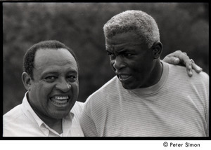 Jackie Robinson and Lionel Hampton (r. to l.)