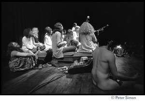 Amazing Grace performing at Zellerbach Hall, U.C. Berkeley, with Allen Ginsberg (view from stage right)
