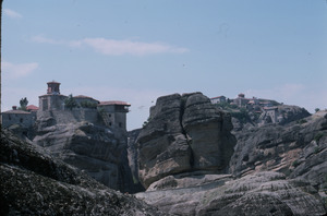Great Metéoran monastery and neighbor