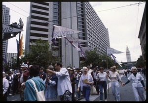 Parents and Friends of Lesbians and Gays (Greenfield) marching in San Francisco Pride Parade