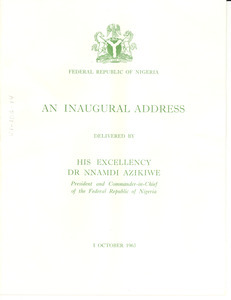 An inaugural address