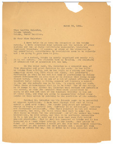 Letter from W. E. B. Du Bois to Lucille McLendon