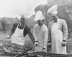 Jean Paul Mather and Edgar A. Perry at reunion barbecue