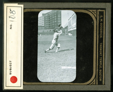 Leslie Mann Baseball Lantern Slide, No. 108