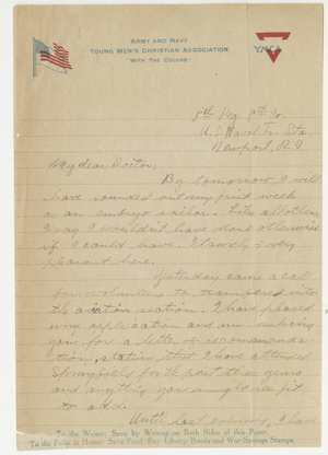 Letter from Harry S. Lyon to Laurence L. Doggett (July 17, 1918)