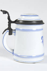 A porcelain stein with 4F inlay lid.