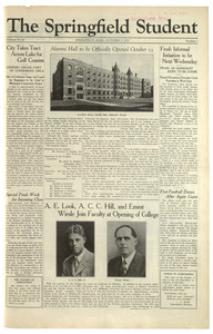 The Springfield Student (vol. 18, no. 1) October 7, 1927