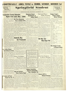 The Springfield Student (vol. 26, no. 13) October 30, 1935