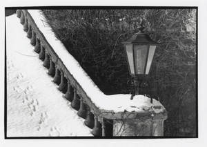 A Lamp post at the bottom of the stairs of MacLean Terrace.