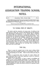 Eleventh Catalogue of the International Young Men's Christian Association Training School, 1896