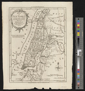Map of New York I. with the adjacent rocks and other remarkable parts of Hell-Gate