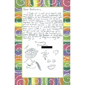 Letter from child in San Antonio, Texas