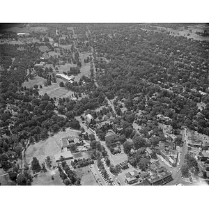 Dana Hall School and the area, various views, Wellesley, MA