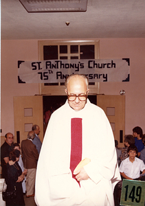 Priest leaving 75th anniversary Mass