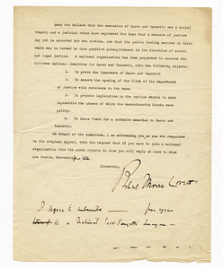 Draft memorandum by Robert Morss Lovett, circa 1927