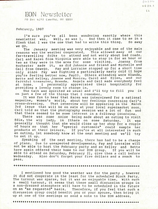 EON Newsletter (February, 1987)