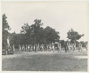 Army Air Corps Cadets Exercising at Springfield College (ca. July 1943)