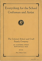 Colonial School and Craft Supply Co. trade catalog