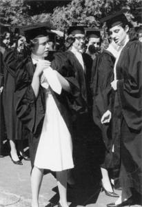 Barbie McKinlay and Judy Sapodin, Class Day 1964.