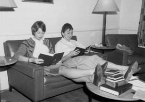 Julie Guyton and Debi Collins Studying.