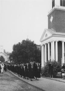 Marching by the Chapel.
