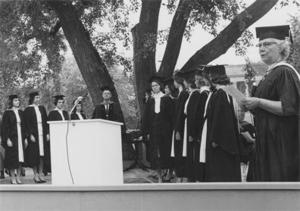 Waiting for the Next Speaker, Graduation 1964.