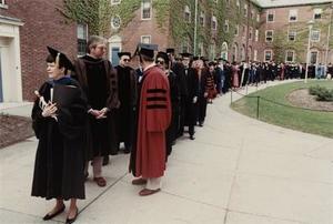 Professors March to Commencement 1990, II.