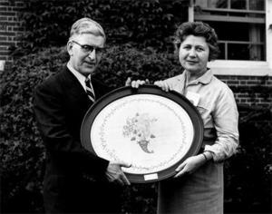 Dr. Meneely and Dolores Maddocks Sayles portrait.