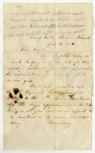 Letters to or about Capt. John T. Burgess.