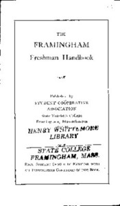 Freshman Student Handbook 1936-37