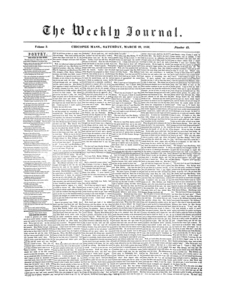 Chicopee Weekly Journal, March 29, 1856