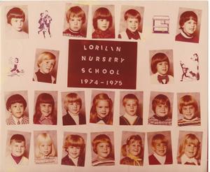 1974-1975 Lorilin Nursery School Class Picture