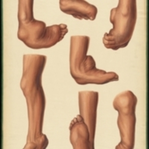 Teaching watercolor of clubfeet