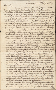Letters from Benjamin Waterhouse to William Ware