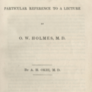 Homœopathy : with particular reference to a lecture by O. W. Holmes, M.D.
