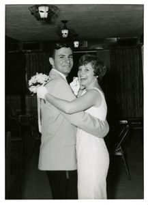 Couple at a Suffolk University dance, circa 1960s