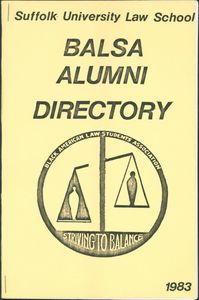 Suffolk University Law School (SULS) Black American Law Students Association (BALSA) Alumni Directory, front cover