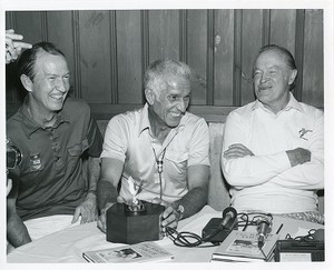 Lazaro golf tournament: J. Donald Monan, Bob Hope, and James O'Neill