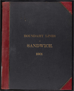 Atlas of the boundaries of the town of Sandwich, Bristol County