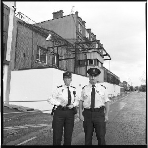 Officers at RUC station Donegall Pass, Belfast