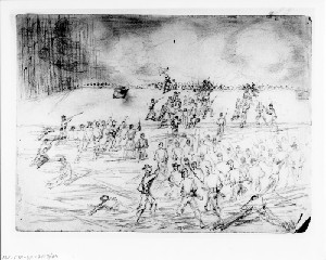 A Regiment of the Eighteenth Corps Carrying a Portion of Beauregard's Line in Front of Petersburg