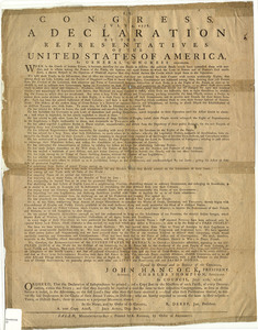 In Congress, July 4, 1776. : A Declaration by the Representatives of the United States of America ...