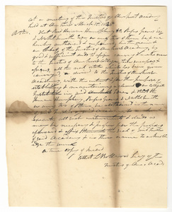 Copy of a resolution passed by the Trustees of Amherst Academy, 1825 March 15