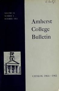 Amherst College Catalog 1964/1965