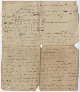 Edward Hitchcock draft letter to Edmund M. Blunt